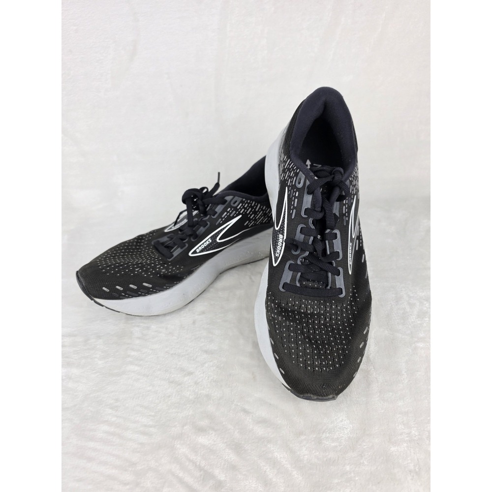 Brooks Glycerin 20 Womens 11.5B Black White Alloy Running Shoes